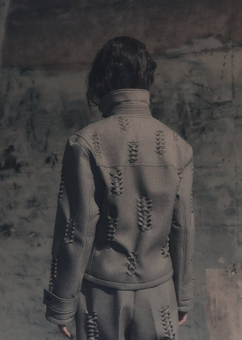 Hand-Braided Bonded Jacket [KH]