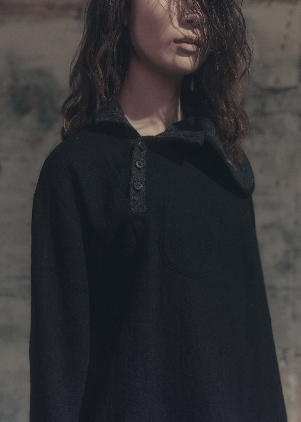 Offset Wool Shirt