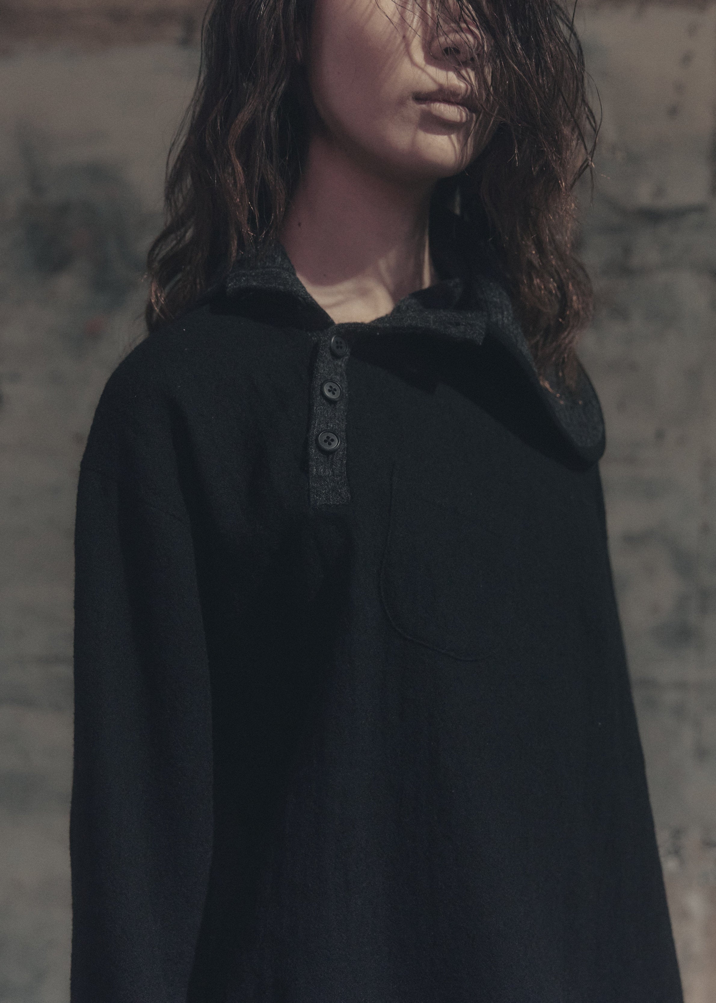 Offset Wool Shirt