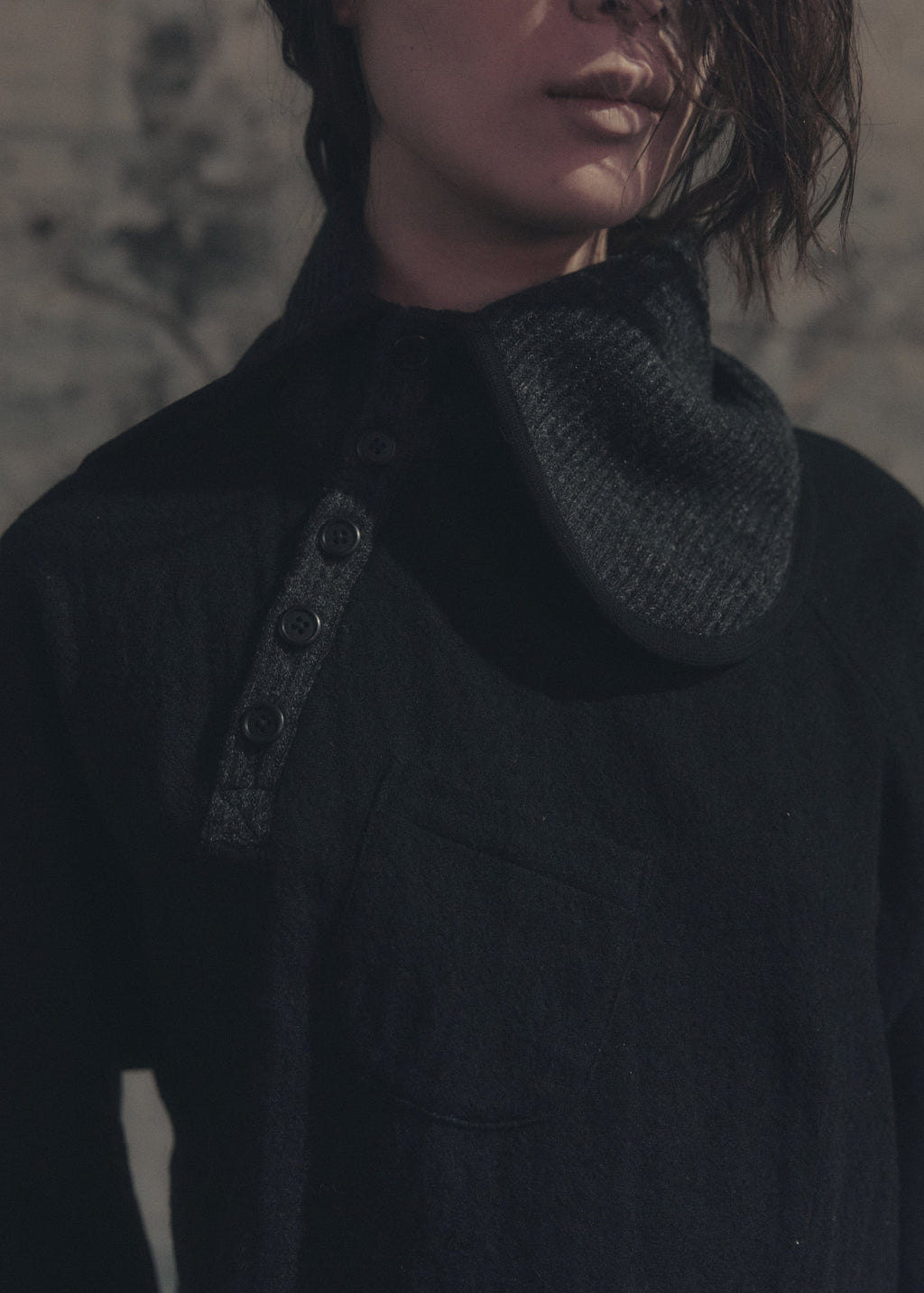 Offset Wool Shirt