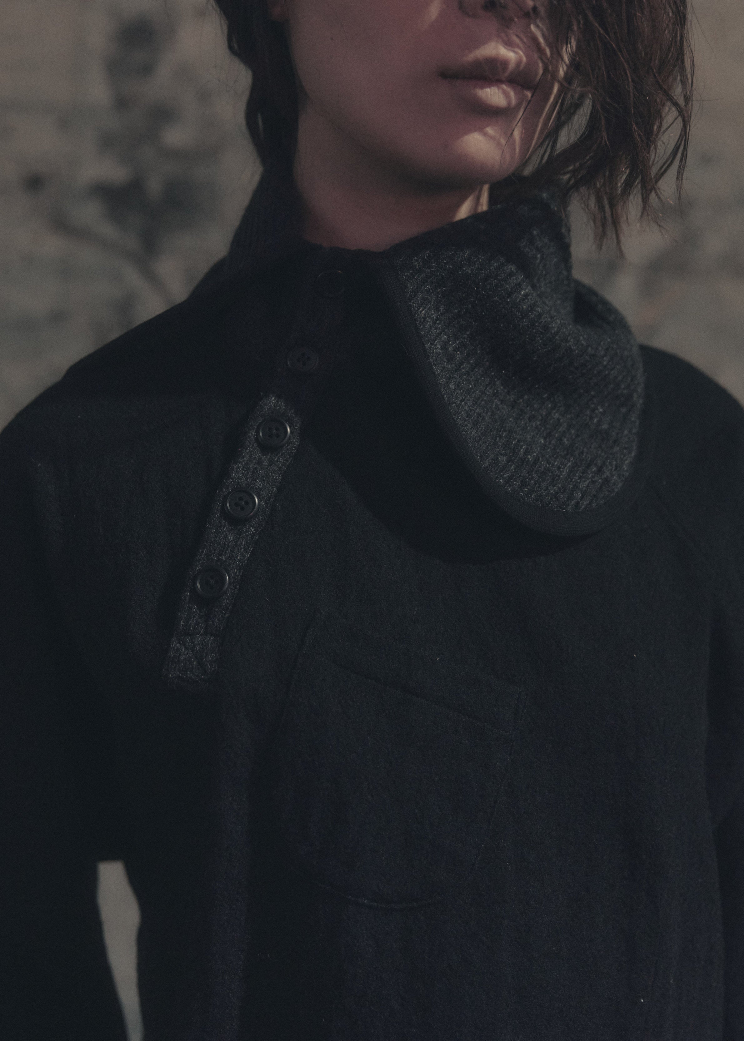 Offset Wool Shirt