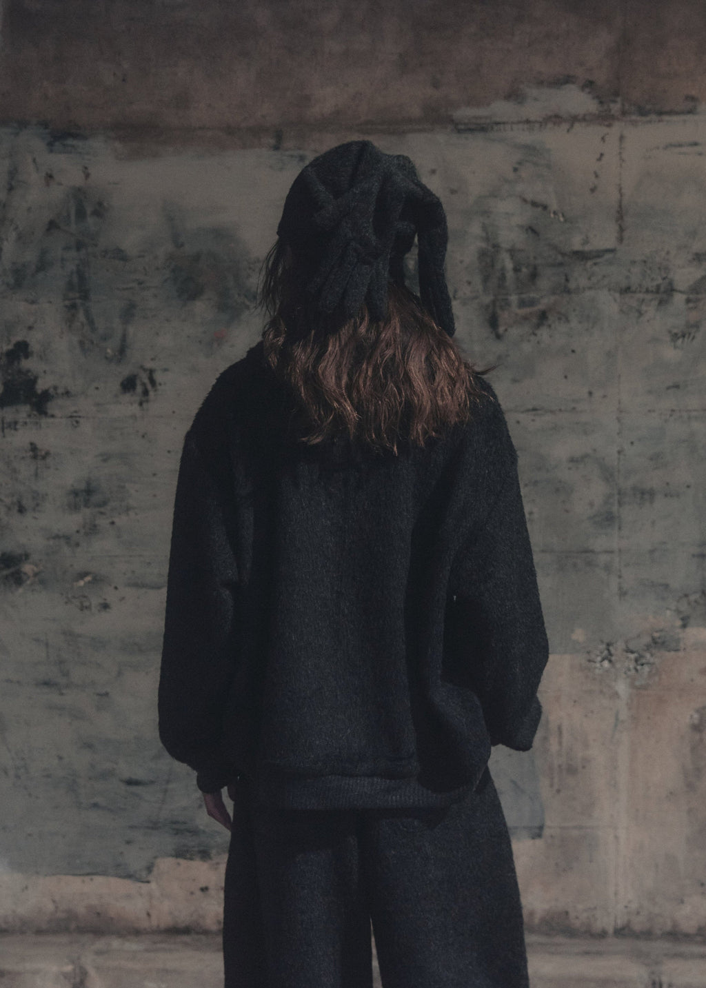 Integrated Gloves Dreadlock-Style Beanie