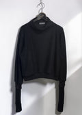 Pushed-up Sleeves Alpaca Shaggy Sweater