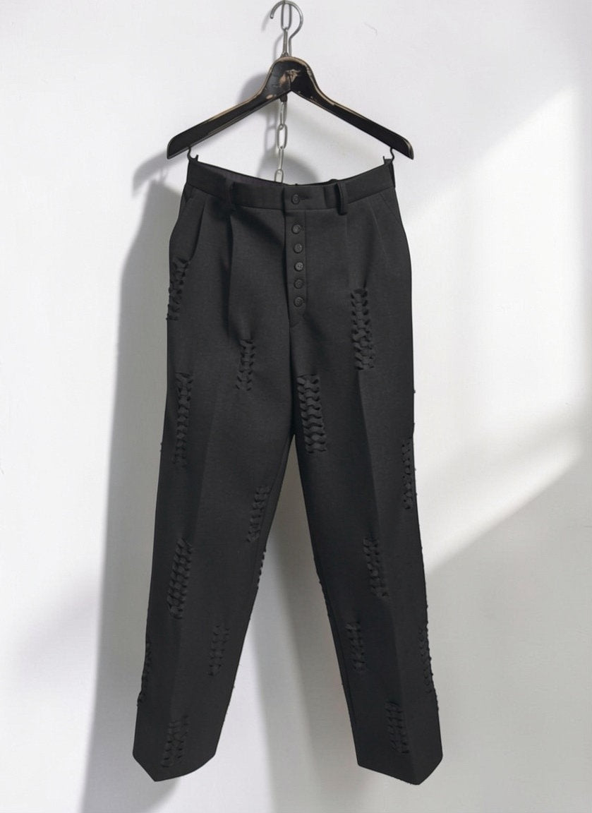 Hand-Braided Bonded Chino [BK]