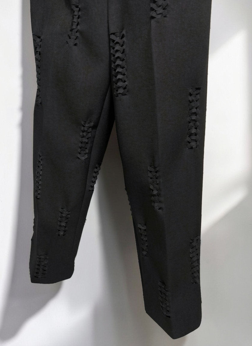 Hand-Braided Bonded Chino [BK]