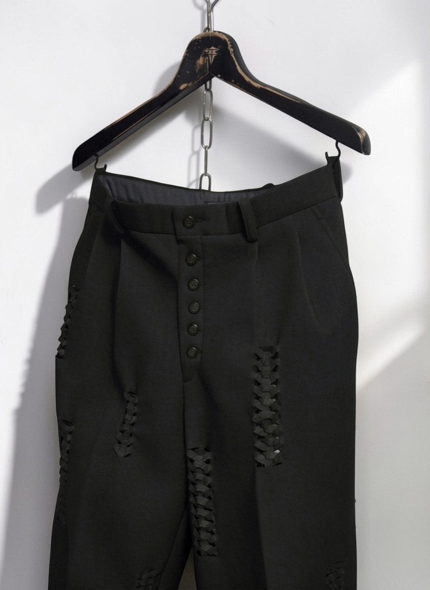 Hand-Braided Bonded Chino [BK]