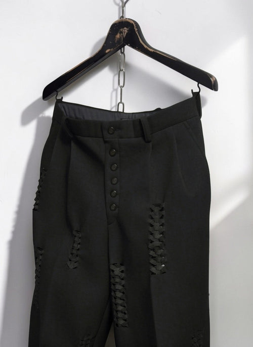 Hand-Braided Bonded Chino [BK]