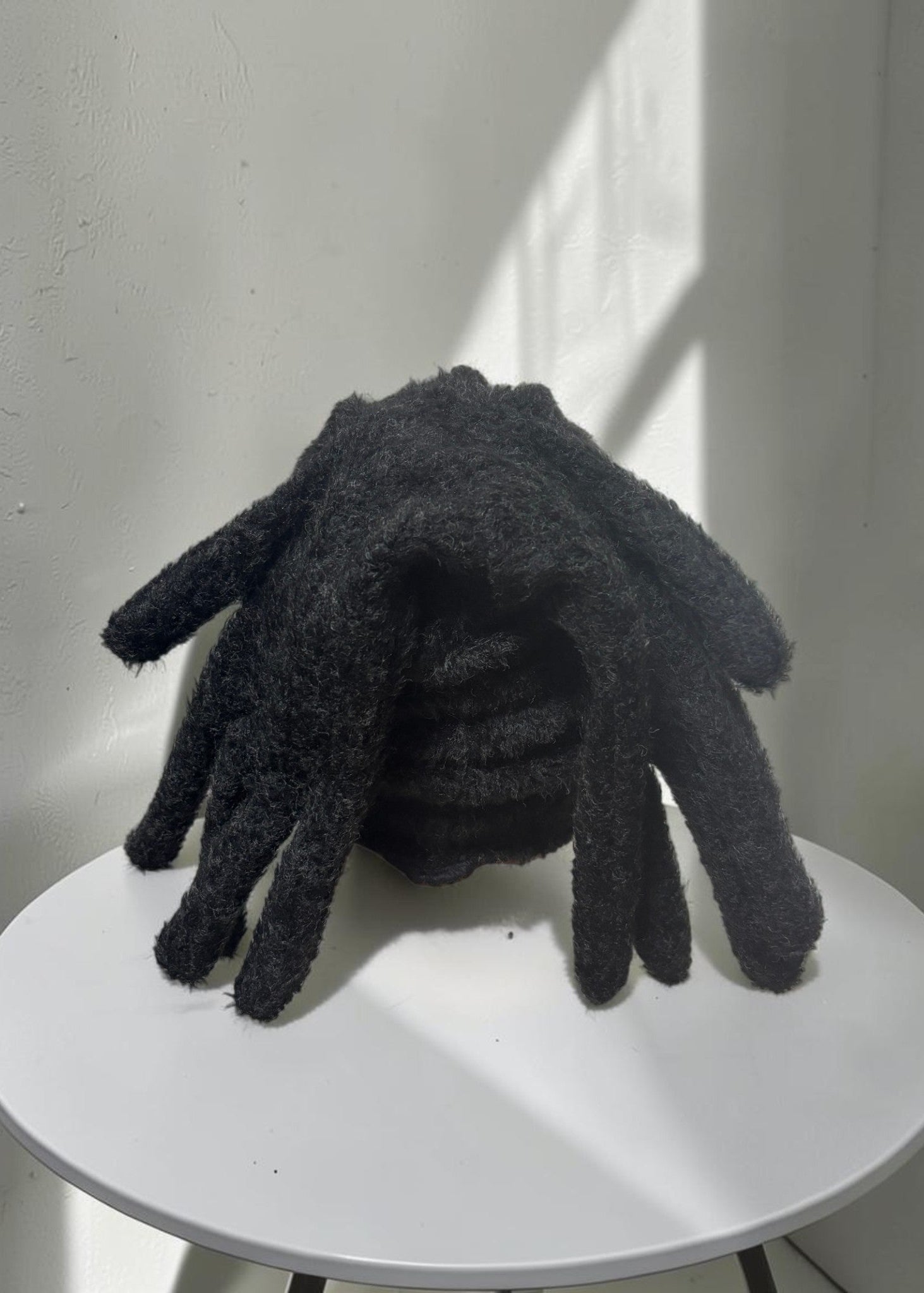 Integrated Gloves Dreadlock-Style Beanie