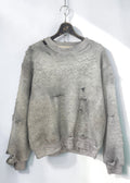 Vintage Effect Shaggy Sweat Shirt [GY]