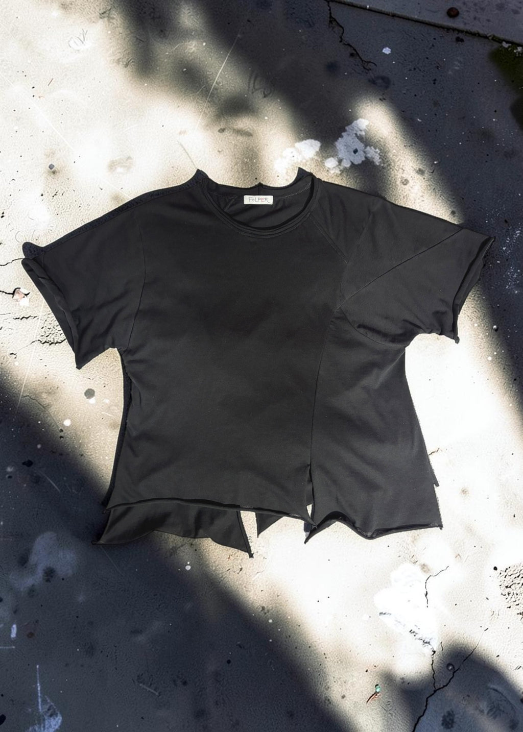 Offset Short-Sleeve Tee [BK]