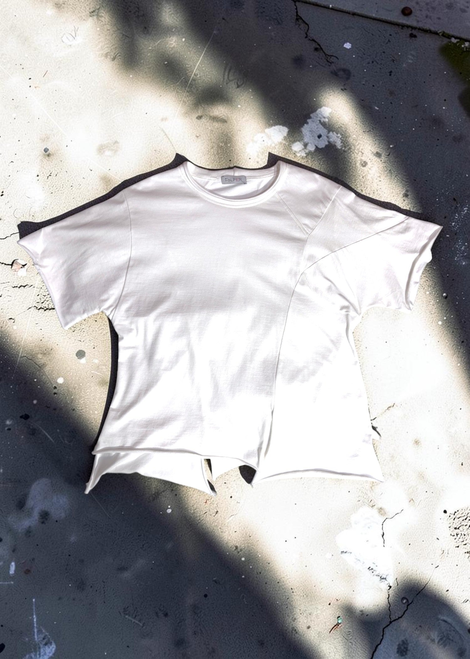 Offset Short-Sleeve Tee [WH]