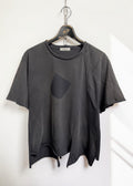 Sun-Faded Effect Offset Short-Sleeve Tee [NV]