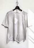 Aged Effect Offset Short-Sleeve Tee [WH]